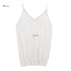Glittering Knitted Women Camisole Vest Stretchable V Neck Slim Sexy Strappy Tank Tops MAR25_17