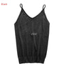 Glittering Knitted Women Camisole Vest Stretchable V Neck Slim Sexy Strappy Tank Tops MAR25_17