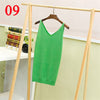 Long Style V Neck Vest Women Sliver Thread Club Vest Sexy Sequined Knitted Tank Tops Female Blusa Solid Casual Vest Sweater