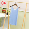 Long Style V Neck Vest Women Sliver Thread Club Vest Sexy Sequined Knitted Tank Tops Female Blusa Solid Casual Vest Sweater