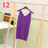 Long Style V Neck Vest Women Sliver Thread Club Vest Sexy Sequined Knitted Tank Tops Female Blusa Solid Casual Vest Sweater