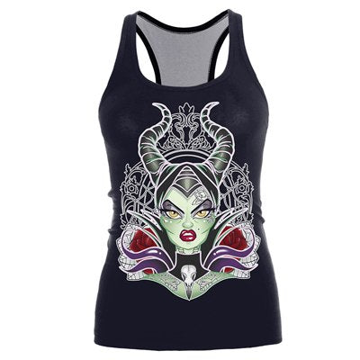 New Fashion Women Camisole Tank 3D Dark Sugar Jack Skellington Sexy Top Tees Sleeveless Gothic Punk Ghost Skull O neck Vest
