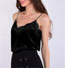 New Fashion Women Sexy Summer Lace Vest Tops Camis Sleeveless Velvet Tank Tops Solid Camis