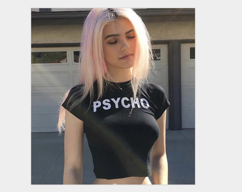 New Women Casual Print Tank Tops Vest Letter Cotton Short Sleeve Crop Top T-Shirt Women Tee Shirts Summer