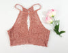 Sexy Fashion Womens Hollow Tank Tops Bustier Vest Crop Top Bralette Top 4 Colors S M L XL Causal Summer Outfit Breach Tanks