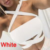 Summer Sexy Women Cropped Tanks Cut Out Tops Vest Camis Sleeveless Bodycon Bandage Crop Tops Crochet Halter Camisole
