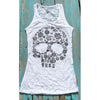 Women Tank Tops Summer Vest Punk Rock Skull Print Tank Casual Sleeveless T-Shirt Women Clothing LJ8813M