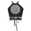 Women casual summer co digital printing half vest Women Short Cropped Tops Vest Tank Sleeveless Tops Aug21