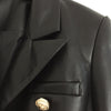 2023 women autumn double breasted gold button decoration blazer-L1390