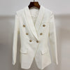 2023 women autumn double breasted gold button decoration blazer-L1390
