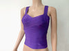 women elastic stretch celebrity bandage top deep V vest multi solid colors tight cute sweet singlet drop ship HLV108