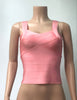 women elastic stretch celebrity bandage top deep V vest multi solid colors tight cute sweet singlet drop ship HLV108