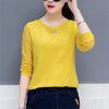 2022 Autumn Long Sleeve Lace Shirts Women elegant Office Blouse White Slim Tops Fall O Neck Casual Lady Blusas work wear B8#