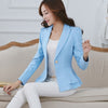 2022 Autumn Long-sleeved Solid color Short Blazer Women Slim Ruffled Suit Female Casual Rose Blazers Female DAN241