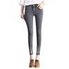 2022 Autumn New Women Ankle-Length Black Jeans for Students Stretch Skinny Female Slim Pencil Pants Denim Solid Ladies Trousers