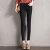 2022 Autumn New Women Ankle-Length Black Jeans for Students Stretch Skinny Female Slim Pencil Pants Denim Solid Ladies Trousers