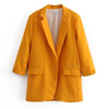 2022 Autumn Solid Blazer Women Elegant Mid-Long Three Quarter Sleeve Pearls  Suit Blazer Women's Jacket blazer feminino AO542