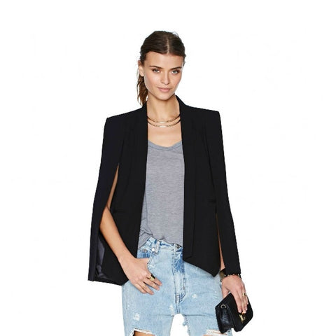 2022 Autumn Solid Women Office Blazer Jacket Casual Design Ladies Coat Fashion Split Sleeve Elegant Blazer Suit Talever