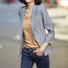 2022 Autumn Summer Suit  Retro Chic Striped Blazer Jacket