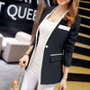 2022 Autumn Winter Ladies Single Button Casual Blazers Women's Long Sleeve Long Blazers And Jackets Feminino Suit Blazer Coats