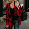 2022 Autumn Winter Plaid Women Coats Short Jackets Casual Slim Suit Blazers Cardigan Feminino Casual Black Red Outwear Blusa