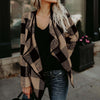 2022 Autumn Winter Plaid Women Coats Short Jackets Casual Slim Suit Blazers Cardigan Feminino Casual Black Red Outwear Blusa