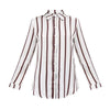 2022 Autumn Women Striped Blouse Sexy V-Neck Button Turn down Collar Top Long Sleeve Work Shirts Women's Clothes Blusas Feminina