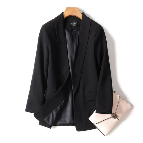 Blazer Womens Business Suits Spring Autumn All-match women Blazers Jackets Slim long-sleeve Blazer Women Suit