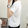 2023 Blus Wanita Musim Panas Wanita Atasan Lengan Pendek Kasual Chiffon Blus Wanita Pakaian Kerja Solid Putih Kemeja Kantor PZ483