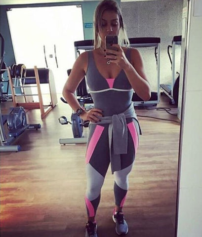 Brand New US Stock Women Ladies Playsuit Clothes Exercise Top Sportswear Soft Jumpsuit