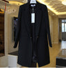 Brief  Solid Hidden Breasted Long Women Suits Blazer feminino jacket Ladies Plus Size Pockets Business Blaser mujer