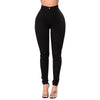 Casual Ladies Wash Skinny Jeans Women Fashion Summer Cotton High Waist Denim Pants Female Black White Jeans With Zipper