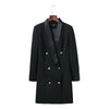 Elegant  Double Breasted Long Blazer Suit Femme Spring Autumn Slim Black Ladies Blazers Women Coat Jacket Casual Outwear