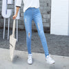 Fall New Korean Women Jeans Slim Wash Jeans High Elastic Push Up Jeans Leggings Basis Denim Pencil Pants Skinny Jeans Woman