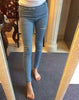 Fall New Korean Women Jeans Slim Wash Jeans High Elastic Push Up Jeans Leggings Basis Denim Pencil Pants Skinny Jeans Woman