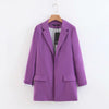 2022 Fashion Basic Jacket Blazer Women Suit Cardigan Puff Sleeve Ladies Autumn Brand Coats Casual blazer female