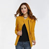 Fashion Basic Jacket Blazer Women Suit Zipper Slim suit Sleeve Ladies Plus Size Brand Coats Casual blazer female F2560