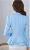 Fashion Hot  New women blazers and jackets long-sleeve slim blazer ruffle short blazer design candy color Outerwear & Coats