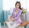 Fashion Hot  New women blazers and jackets long-sleeve slim blazer ruffle short blazer design candy color Outerwear & Coats