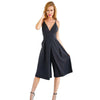 Fashion Rompers Women Black Spring Summer Elegant Size V Neck Jumpsuit Rompers Womens Jumpsuit Sexy Sling Backless Bodysuit