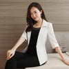 Fashion Small Suit Women Spring Summer Korean A Buckle Temperament  3 Quarter Sleeve Blazer Jacket Office Lady