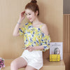 2022 Fashion Summer Blouses Women Shirts Plus Size Floral Tops Ladies Short Sleeve Chiffon Blusas Feminina Ruffled Blouse Mujer