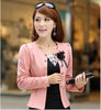 Fashion Woman Blazer Plus size women's outerwear casual slim short blazer coats jackets Back,Yellow,Pink,White,Orange