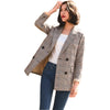 Fashion Women Blazers and Jackets Long Sleeve Spring Female Jacket Plaid Office Coat Blazer Feminino Women's Suit YQ142