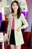 Fashion Women Long Blazer Jackets New Solid Casual Plus Size Coat Blazer Long Sleeve O Neck Blazer 4 Colors