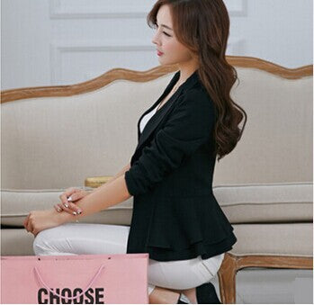 Fashion Women Spring Suit Blazers Female Blazer Korean Plus Size Candy Color Leisure Style Full Casual blazer feminin   Y58