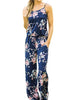 Kawaii Floral Women Jumpsuit Fashion Spaghetti Strap Long Playsuits Casual Beach Wide Leg Pants Jumpsuits Overalls GV736