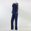 Lace Summer Rompers Womens Jumpsuit Sexy Ladies Casual Elegant Off shoulder Long Trousers Overalls Black Jumpsuit
