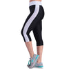 Leggings Women Patchwork Pocket Fitness Legging High Waist Elastic Skinny Workout Mid-Calf Pencil Pants Plus Size Polyester
