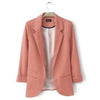 New Arrival Fashion 9 colors Candy Suit Slim Women Blazers Three-quarter Sleeve Casual Female jackets